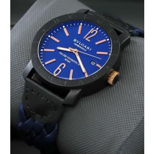 Bvlgari Carbon Gold Blue Watch