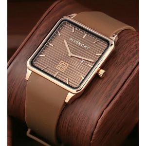 Givenchy Brown Square Ultra Slim Watch