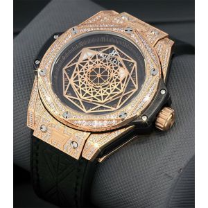 Hublot Big Bang Sang Bleu King Gold Diamond Watch