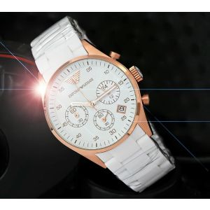 Emporio Armani  AR5919 White Dial Watch