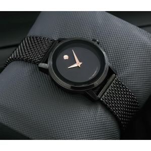 Movado Bold Black Ladies Watch 