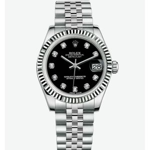 Rolex Datejust Black diamond dial Watch