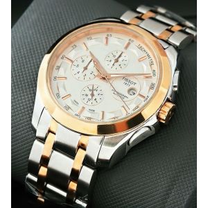 Tissot Coutourier White Dial Chronograph Replica Watches in Lahore,