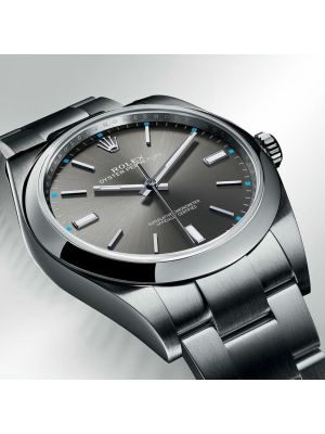 Rolex Oyster Perpetual 39mm Dark Rhodium replica