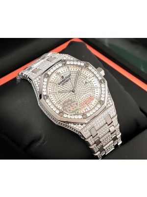 Audemars Piguet Royal Oak Diamond Silver Replica Watches Lahore, 