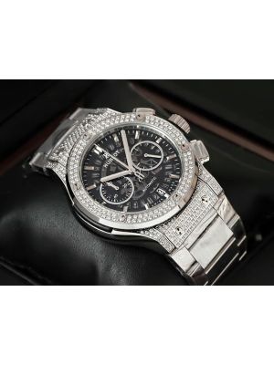 Hublot Classic Fusion Aero Cronograph Diamonds Men Watch