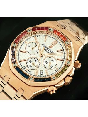 Audemars Piguet Royal Oak Rainbow Bezel Watch