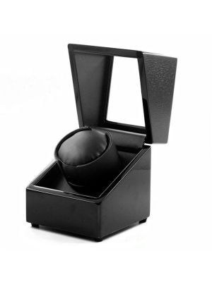 Wooden Watch Winder Box Black Color in pakistan