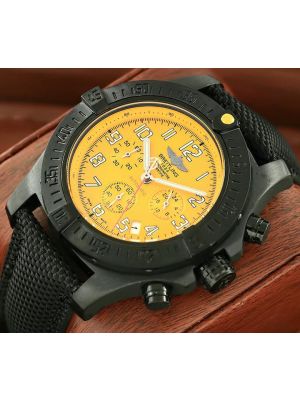 Breitling Avenger Mechanical Yellow Dial Mens Watch