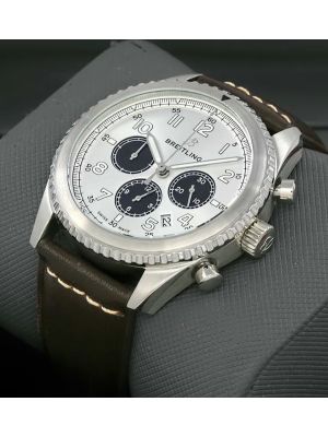 Breitling Aviator 8 Brown Straps Chronograph Watch