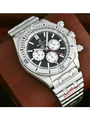 Breitling Chronomat B01 42 Black Chronograph Dial Men's Watch