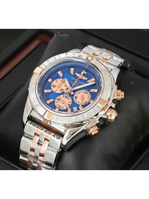 Breitling Chronomat Blue Dial Two Tone Replica Watches in Lahore