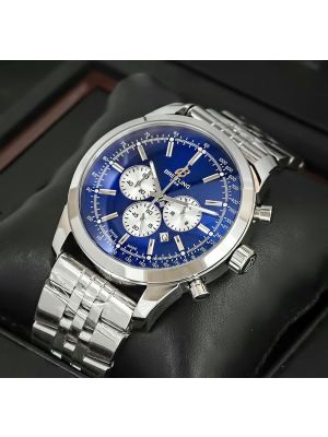 High quality replica Breitling Transocean Chronograph Blue Dial watches,