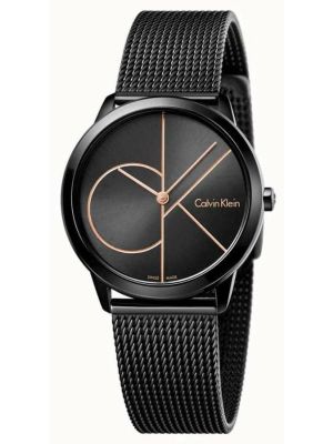 Calvin Klein Womans Minimal Black Mesh  watches price