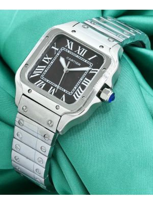 Cartier Santos de Cartier Black Dial Watch