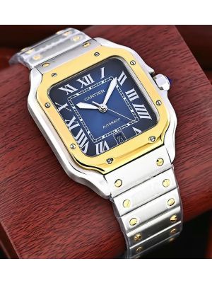 Cartier Santos De Cartier Blue Dial Watch