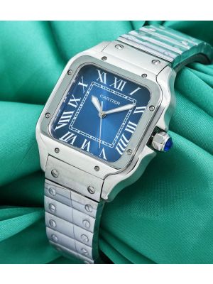 Cartier Santos de Cartier Blue Dial Watch