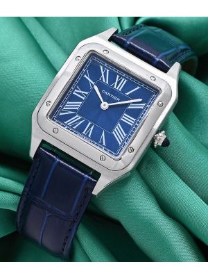 Cartier Santos Dumont Blue Dial Unisex Watch