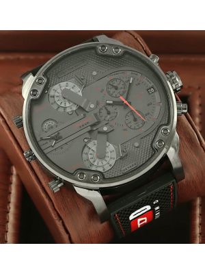 Diesel Men's Mr.-Daddy DZ7423  Black-Grey Chronograph Analog Watch