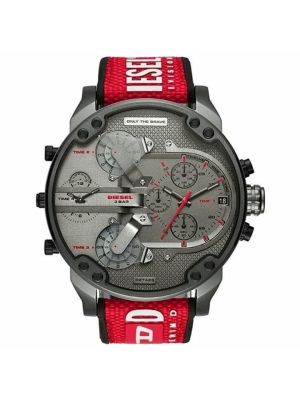 Diesel Men's Mr.-Daddy DZ7423  Red-Grey Chronograph Analog Watch