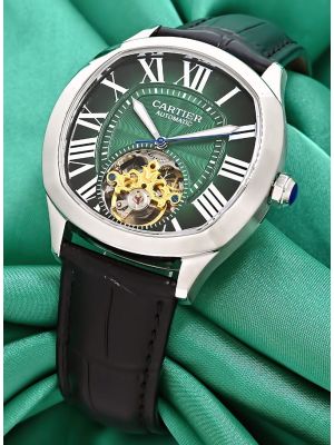 Drive de Cartier Green Dial Flying Tourbillon Watch
