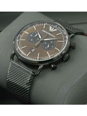 Emporio Armani Aviator Brown Dial Watch