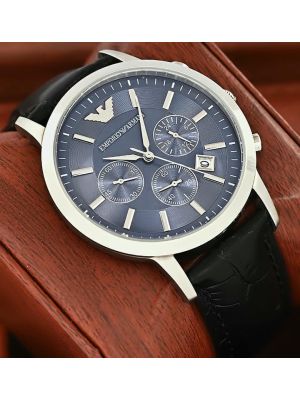 Emporio Armani Blue Dial Men Wrist Watch