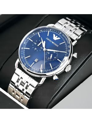 Emporio Armani Blue DIal Watch,