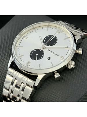 Emporio Armani Mens Silver Watch