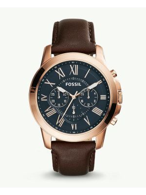 Fossil Grant Chronograph Brown Leather Watch