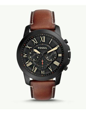 Fossil Grant Chronograph Luggage Leather Watch