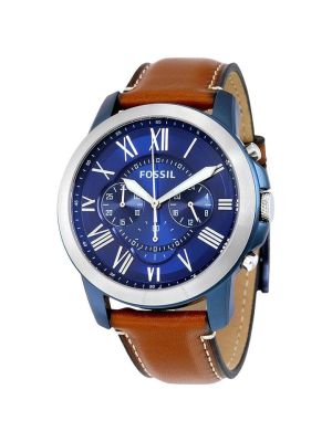 Fossil Grant Quartz Movement Blue Dial Men's Watch