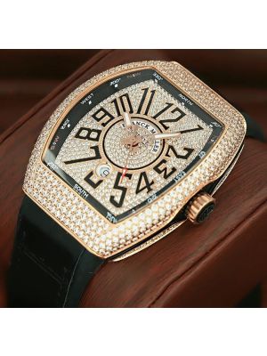 Franck Muller Vanguard Full Diamond Men's Watch
