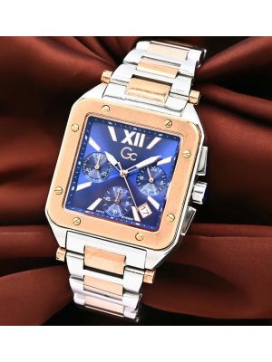 Gc Couture Square Mens Blue Dial Watch
