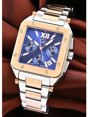 Gc Couture Square Mens Two Tone Watch