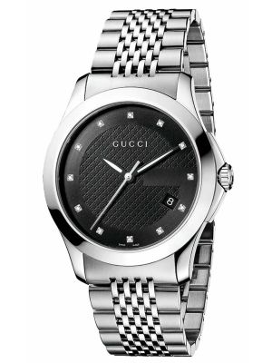 Gucci Timeless Black Dial Men's Watch