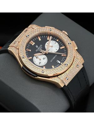 Hublot Classic Fusion Black Diamond Men Watches,