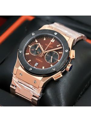 Buy Hublot Classic Fusion Brown Dial Rose Gold watches online in Pakistan,
