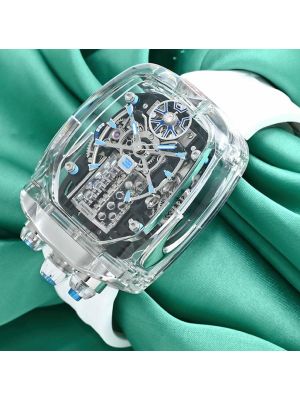 Jacob & Co. Bugatti Chiron Tourbillon White Sapphire Crystal Watch