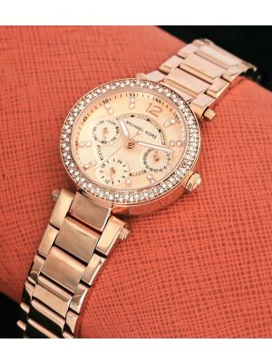 Michael Kors MK5616 Parker Mop Crystal Rose Gold Steel Bracelet in Islamabad