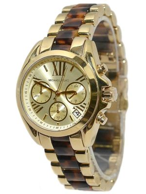 Michael Kors MK5973 Gold Dial Gold Tone Stainless Chrono Women’s Replica Watches Lahore