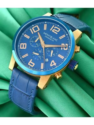 Montblanc Time walker Blue Chronograph Watch