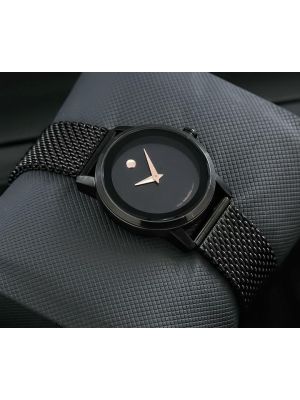 Movado Bold Black Ladies Watch 