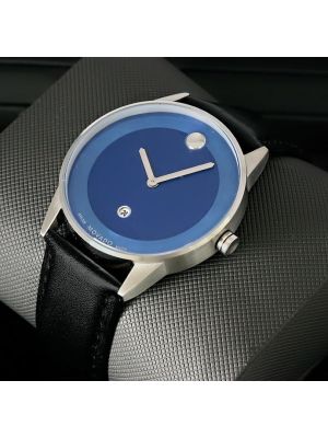 Movado Museum Classic Blue DIal replica watches,