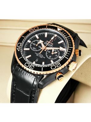 Omega Seamaster Co-Axial Black Chronograph Watches 