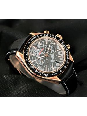 Omega Speedmaster Grey Side of the Moon Meteorite Black Strap Men Watches