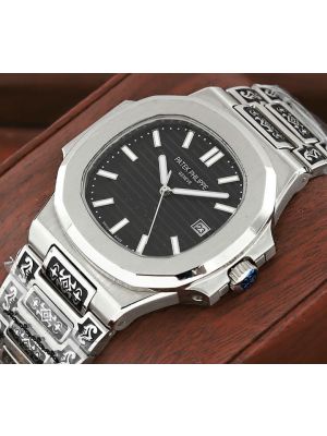 Patek Philippe Nautilus Hand Engraved Watch