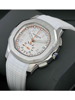 Patek Philippe Nautilus Silver Dial Chronograph Watch