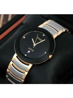 Rado Centrix Jubile Black Dial Two Tone  Watches Online Pakistan