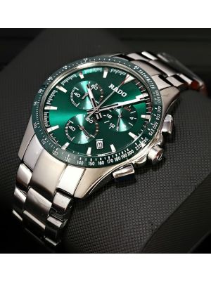 Rado HyperChrome Green Dial Mens Chronograph Watches For Men,